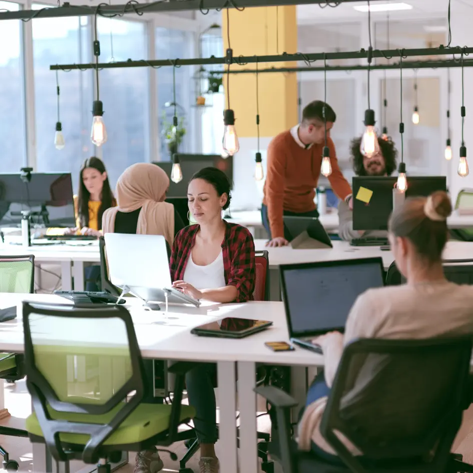 People in an office